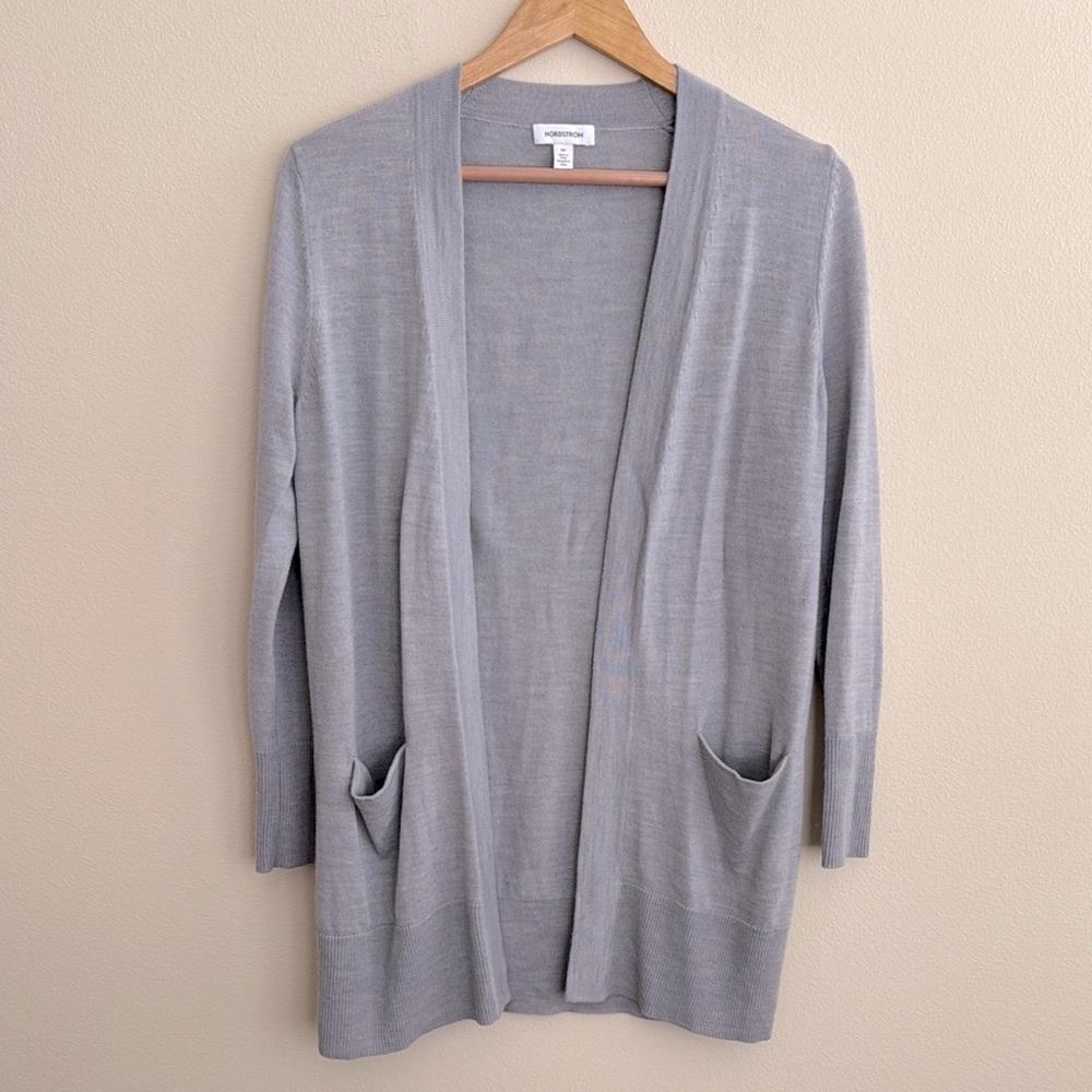 Nordstrom Caslon Everyday Open Front Cardigan Sweater